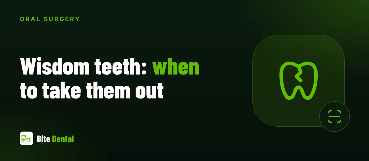 Illustration of an impacted wisdom tooth with the signs that suggest removal
