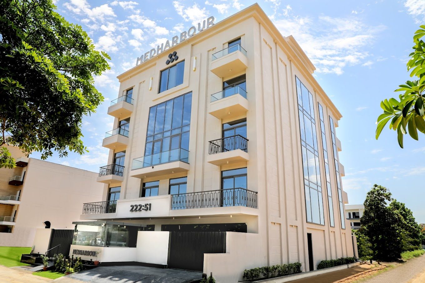 Medharbour building exterior – Bite Dental Clinic Gurugram